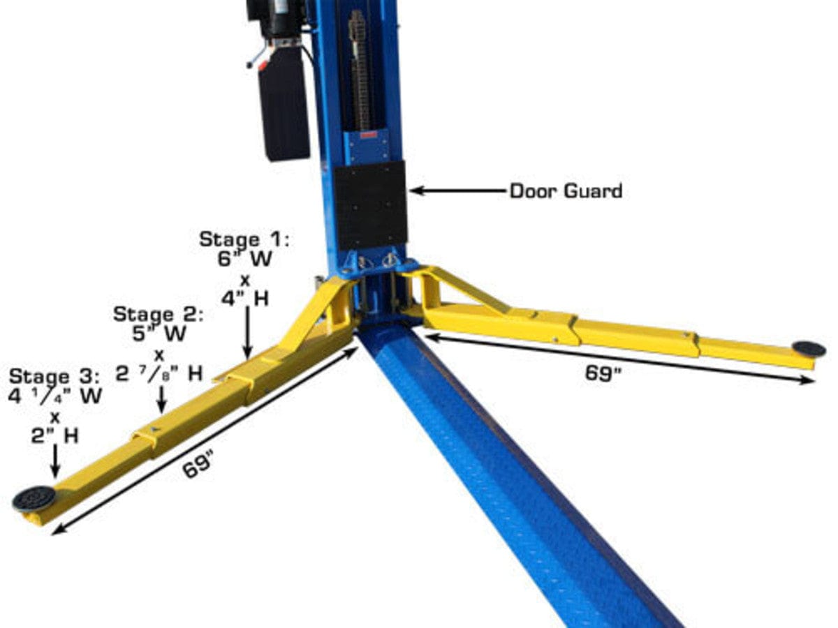 atlas bp12000x three stage lift arms