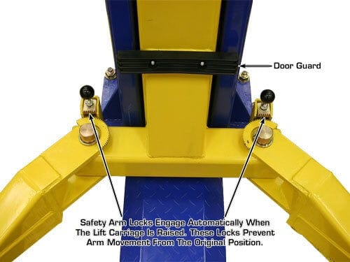 Atlas 9kbp lift arm safety arm automatic locks