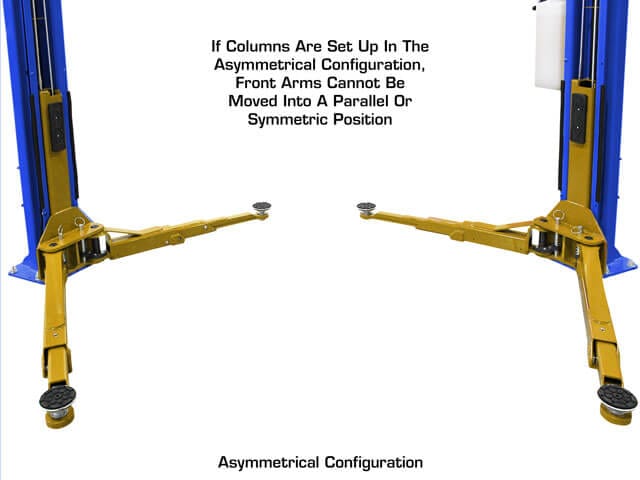 atlas pvl10 asymmetric posts and arms configuration