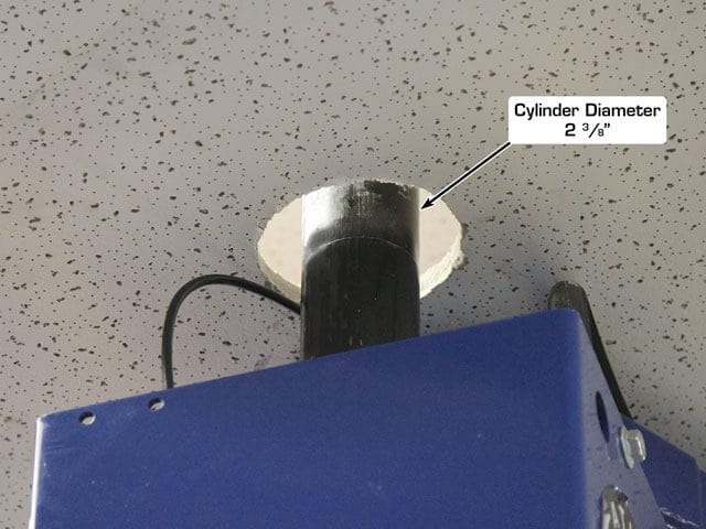 atlas pvl10 cylinder through ceiling image