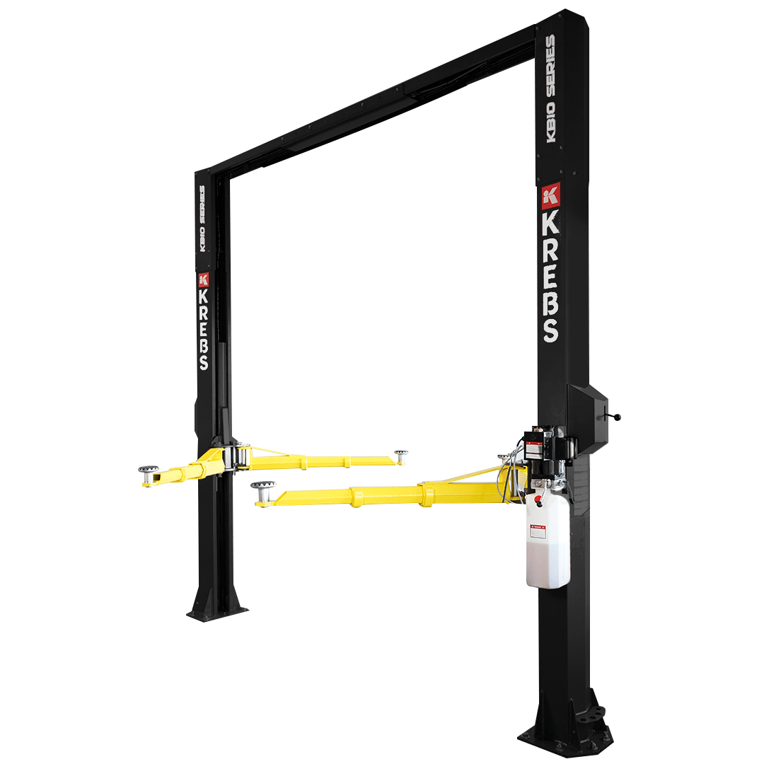 KREBS KB10/H 2-Post 10,000lb Automotive Lift 11800005 Black