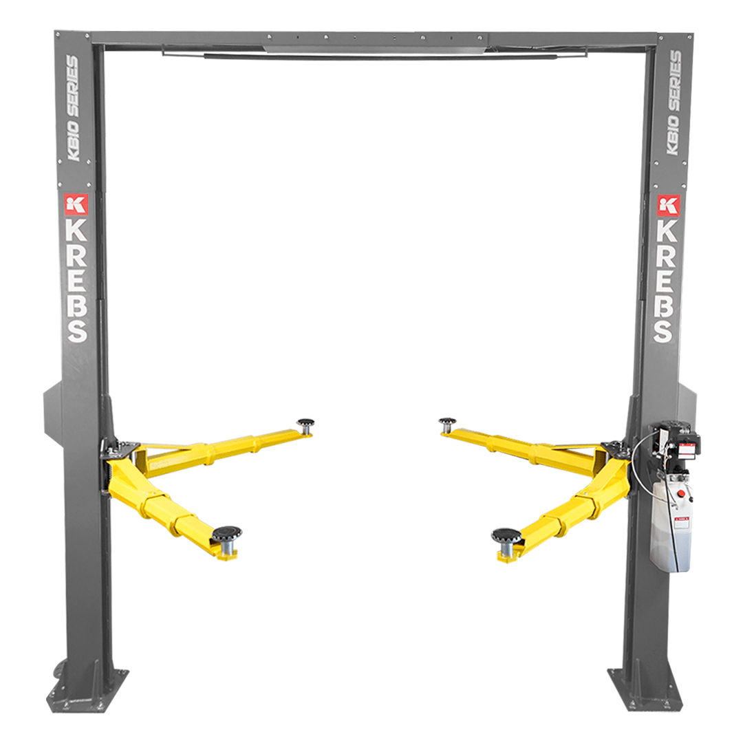 KREBS KB10/H 2-Post 10,000lb Automotive Lift 11800004 Light Gray
