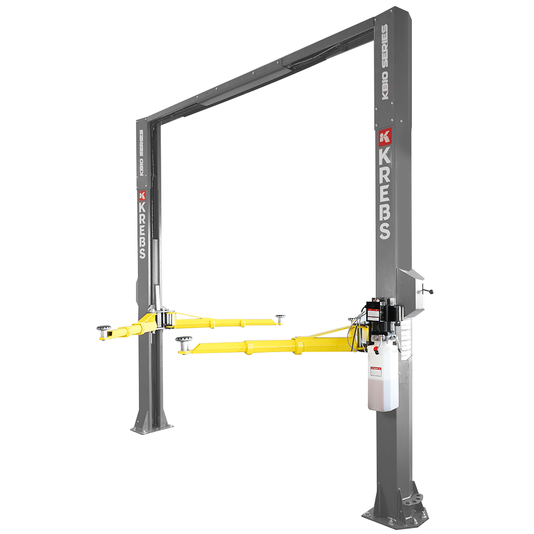 KREBS KB10/H 2-Post 10,000lb Automotive Lift 11800004 Light Gray