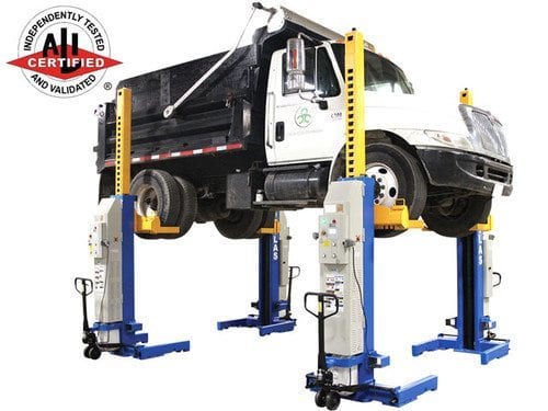 ATLAS 66,000 LB. ALI Certified Battery Powered Mobile Column Lift System ATEML-4030BC