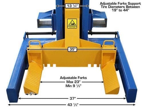 ATLAS 74,000 LB. ALI Certified Battery Powered Mobile Column Lift System ATEML-4034BC