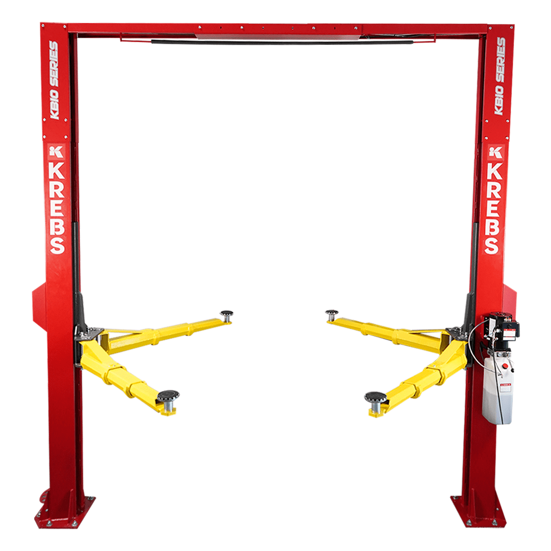 KREBS KB10/H 2-Post 10,000lb Automotive Lift 11800001 RED