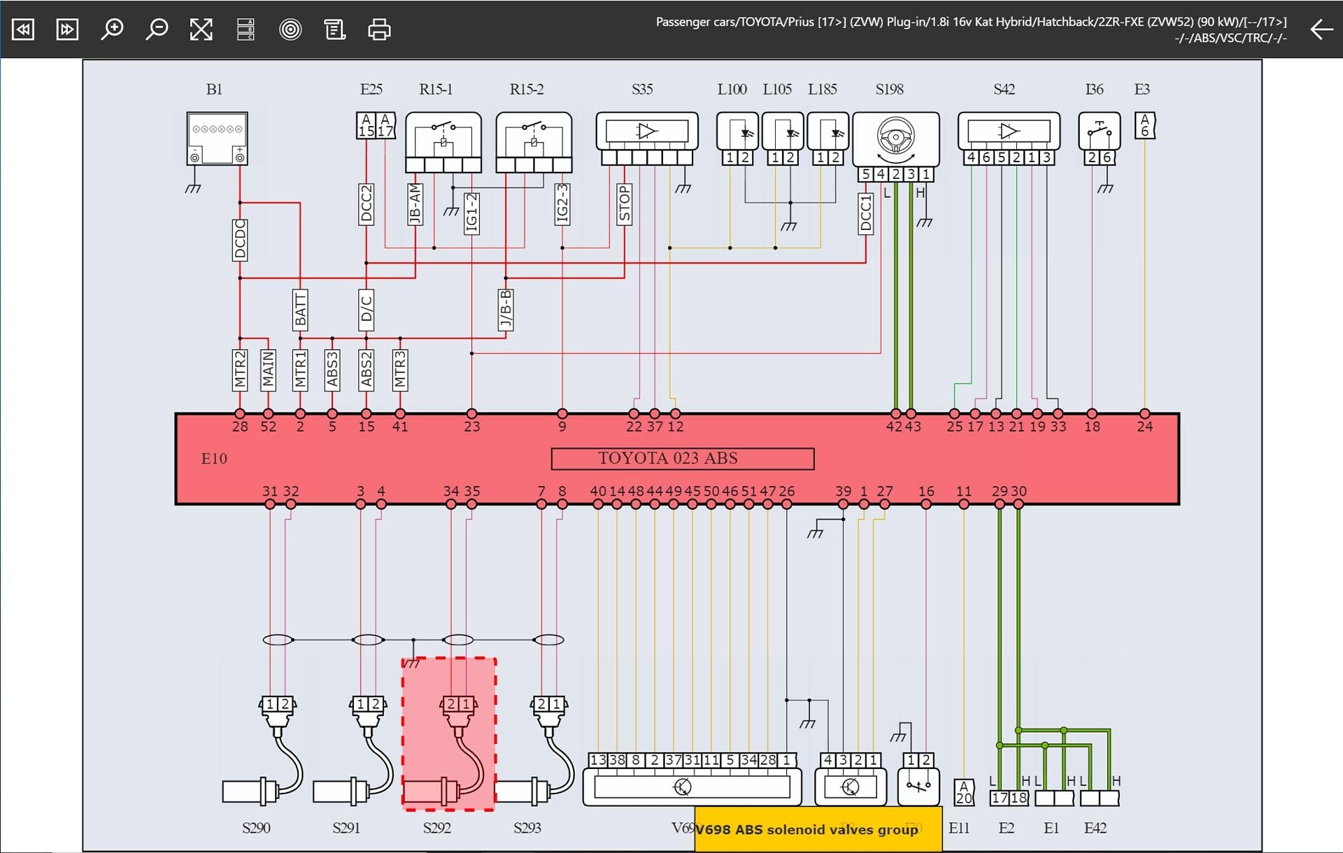 TEXA CAR SCREENSHOT TOYOTA PRIUS WIRING DIAGRAM