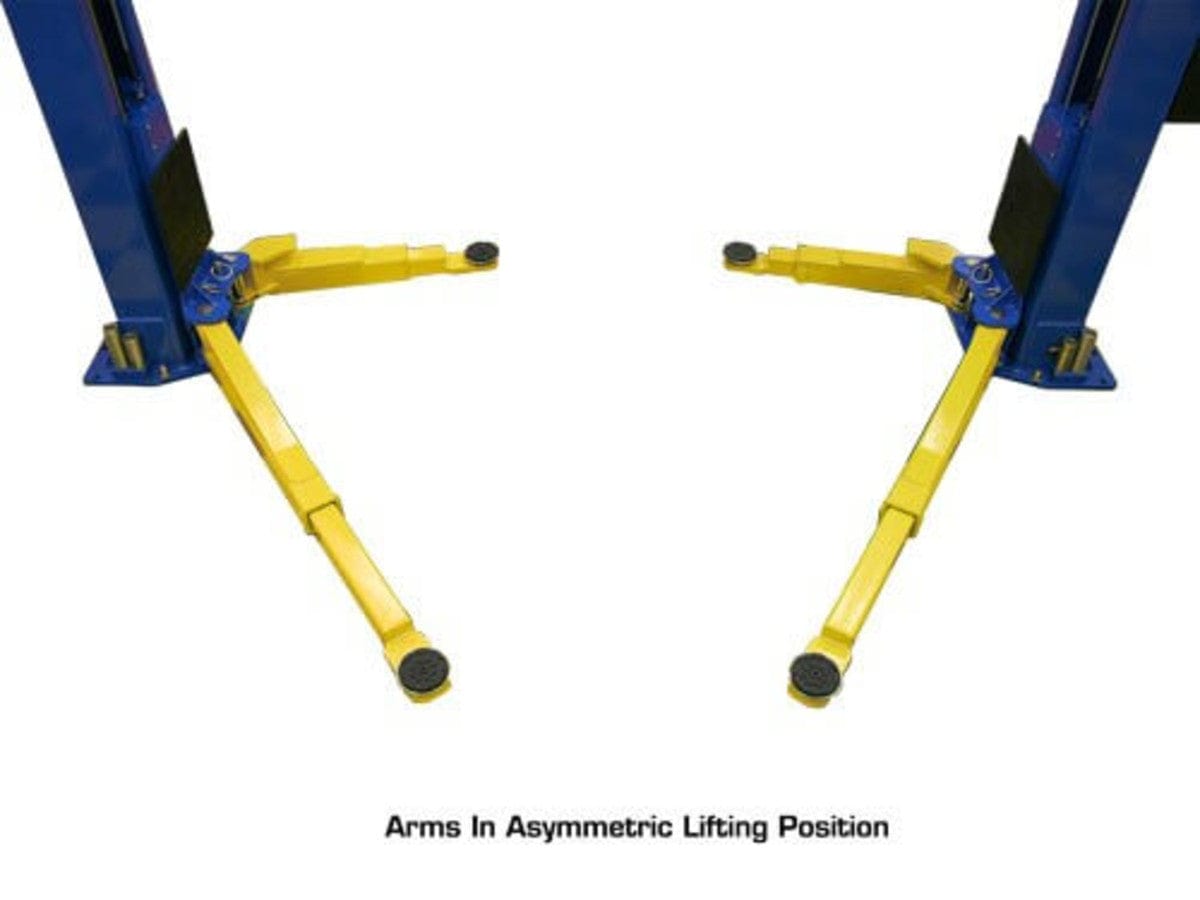 atlas 2 post lift pv10px asymmetric lift arm position
