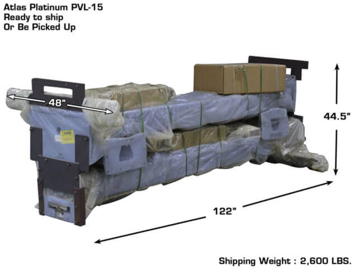 atlas 2 post pvl15 shipping dimensions and weight