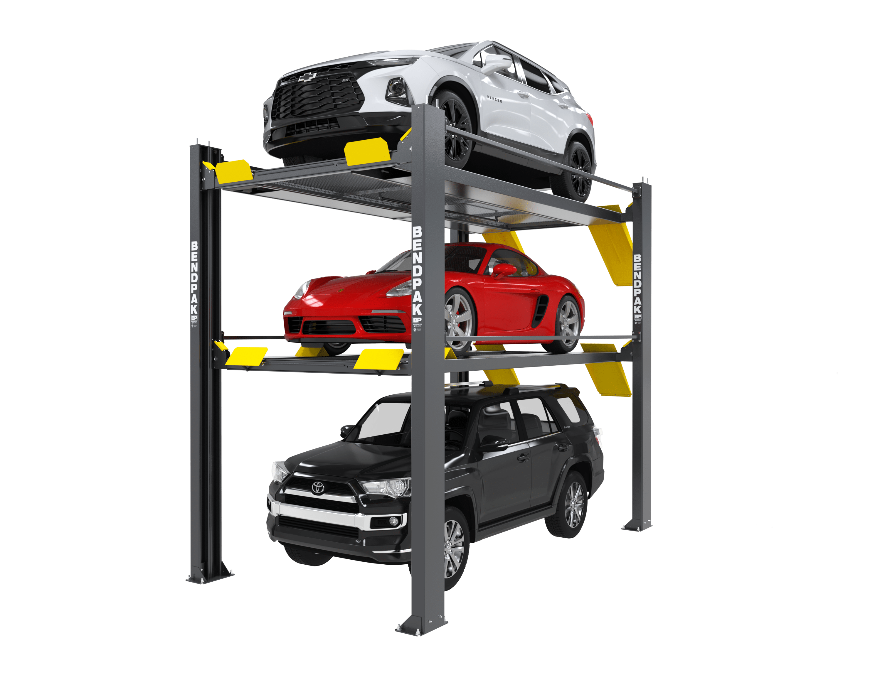 BendPak HD-973PX Tri-Level Parking Lift, Extended,High Lift 5175267