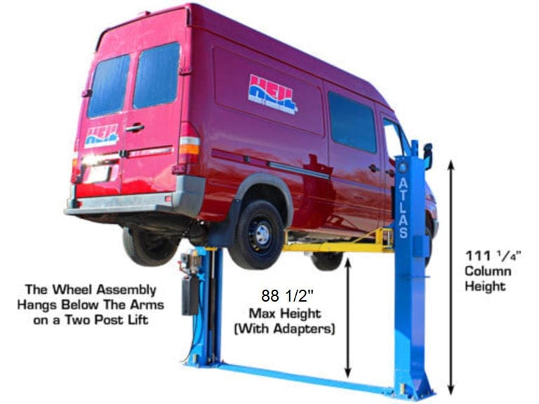 atlas bp12000x column height
