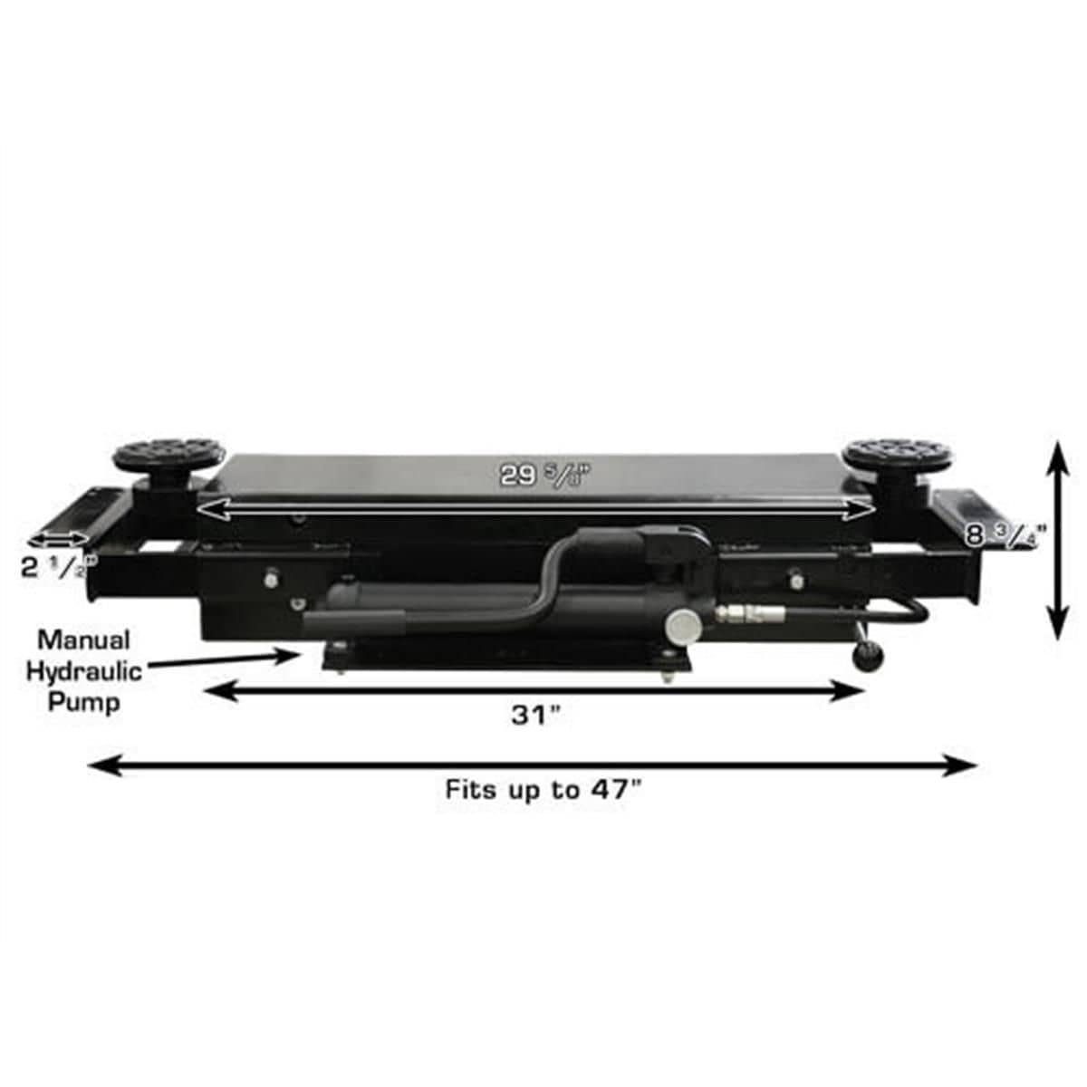 Atlas PROJACK35 3,500 lb Sliding Bridge Jack | ATEXH-PROJACK35-FPD