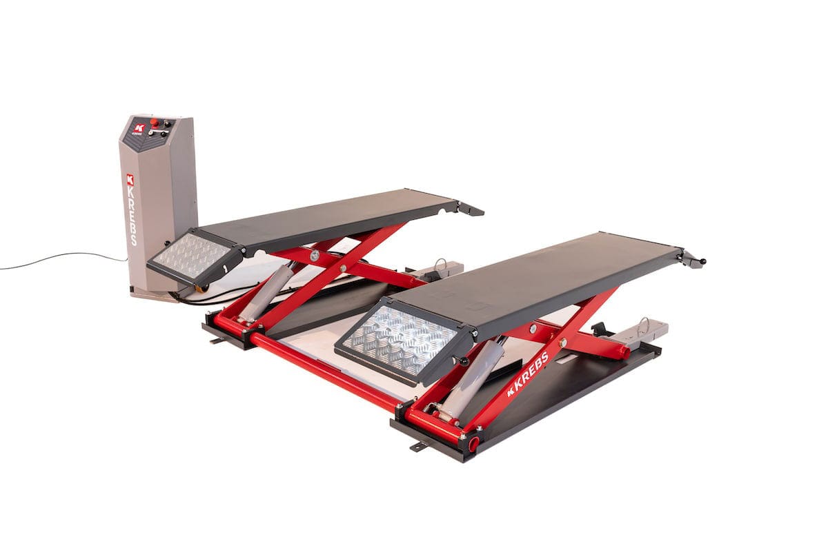 KREBS TELL6000 Mid-Rise Scissor Lift 6000lb- Red