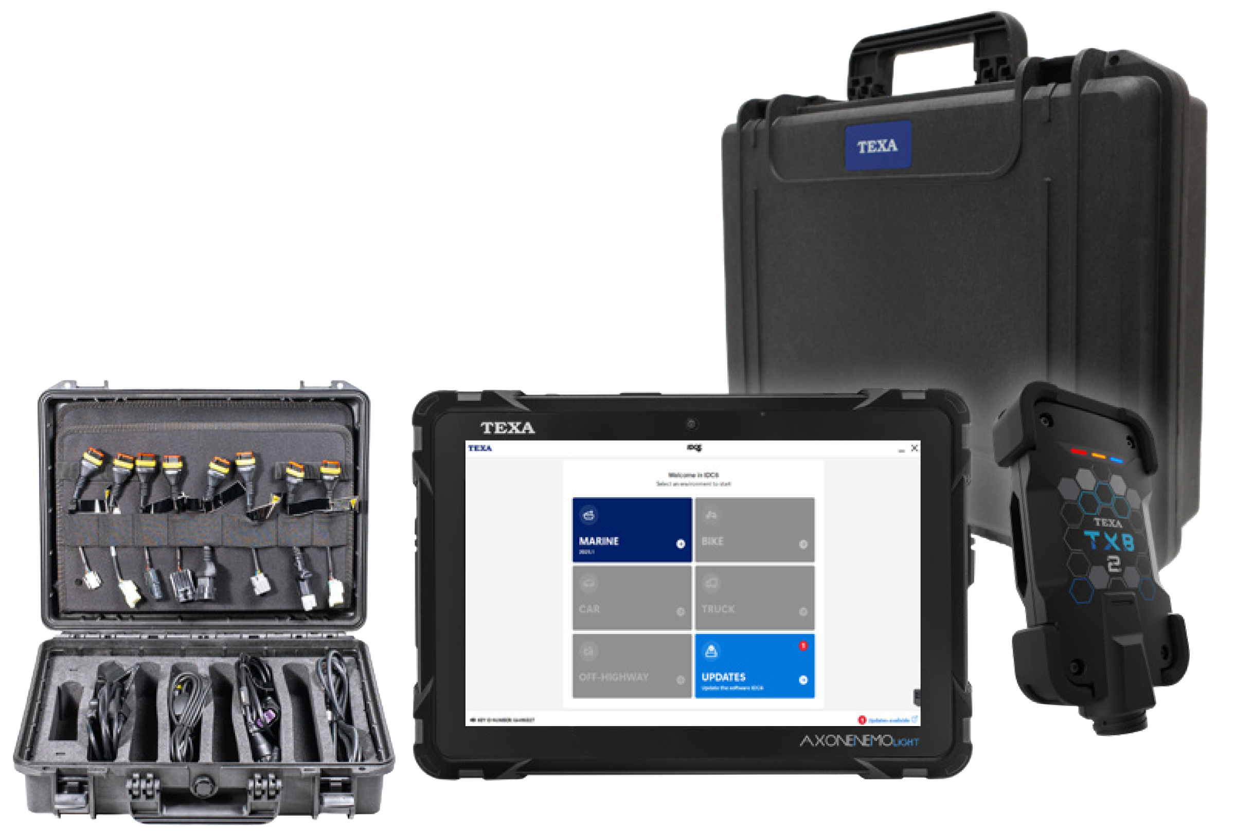 TEXA LBKESS professional motorcycle diagnostic scan tool with AXONE NEMO LIGHT