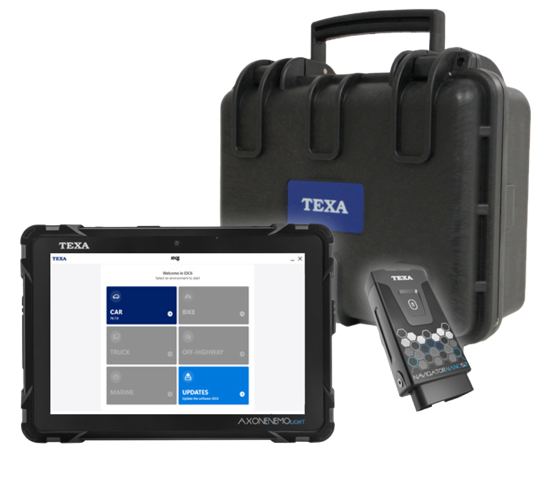 TEXA LCN AXONE NEMO LIGHT CAR with NANO S 2 automotive diagnostic scan tool package