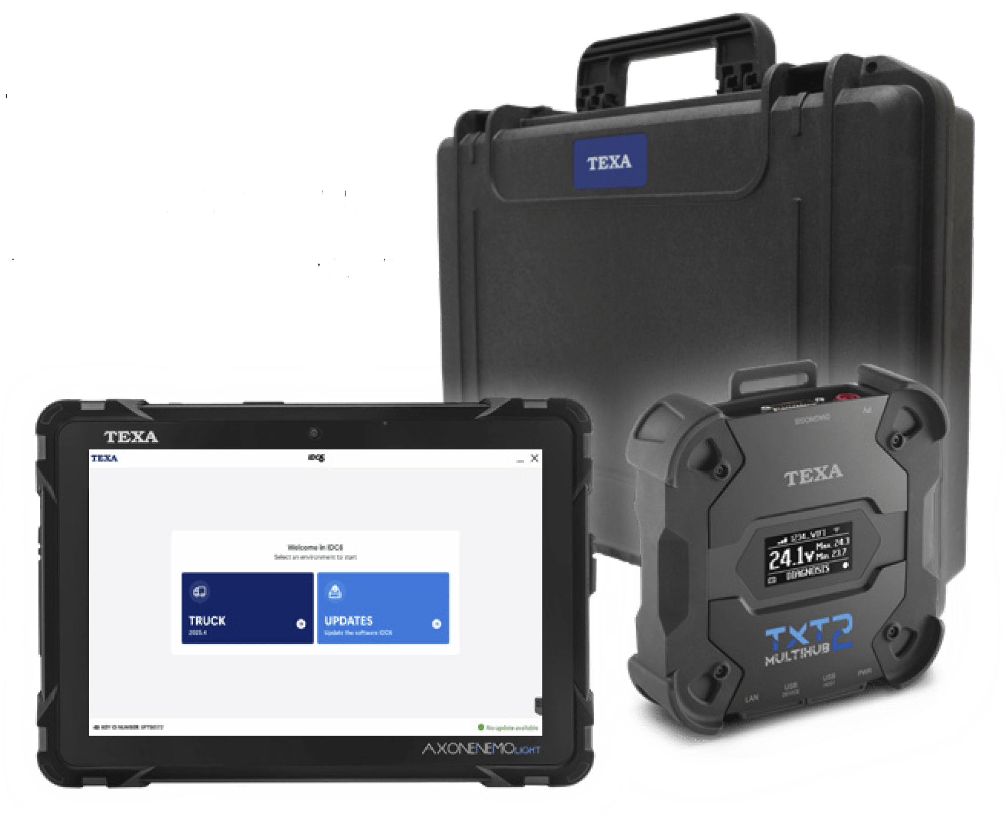 TEXA LTHDT AXONE NEMO LIGHT truck diagnostic tool with Multihub 2