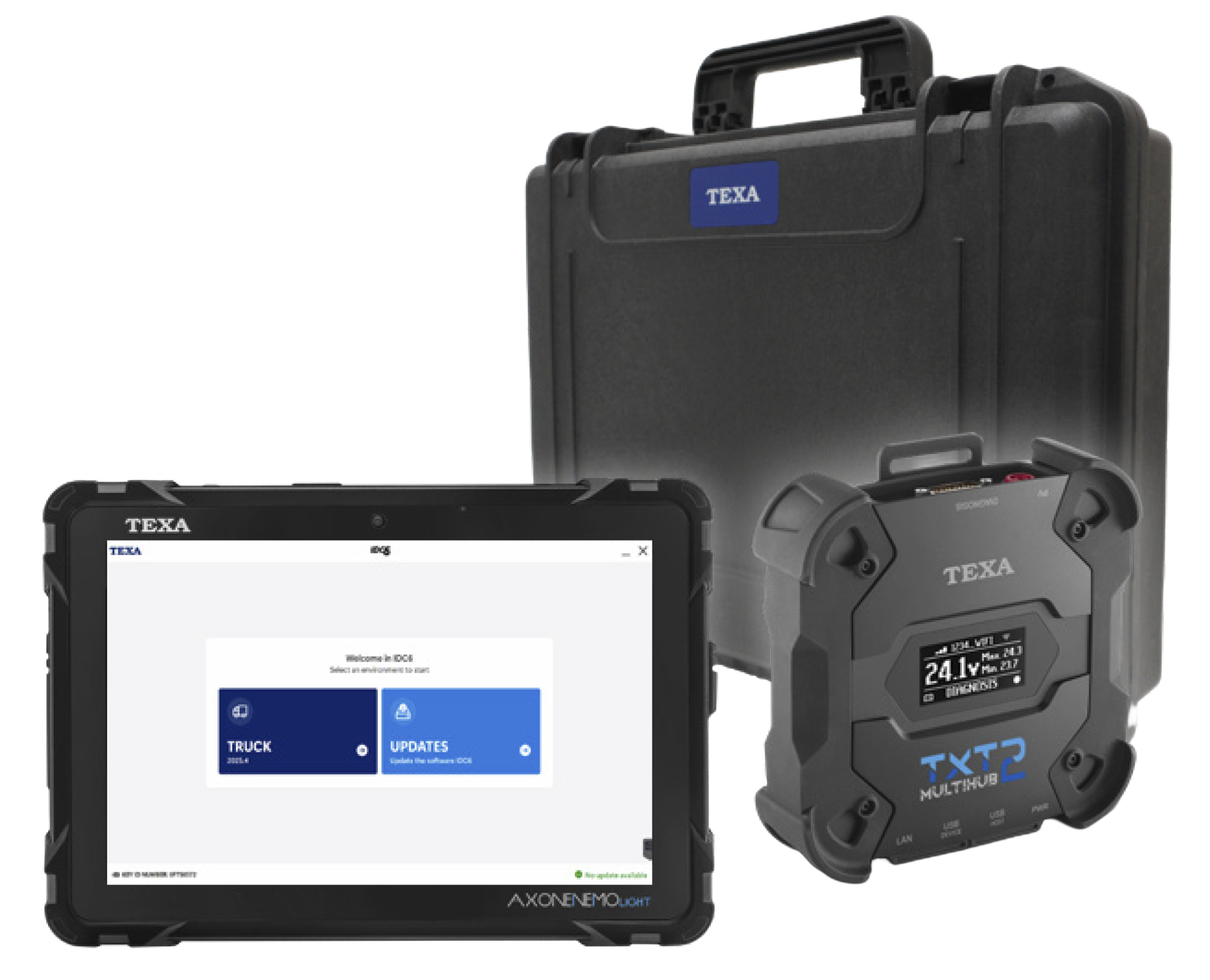 TEXA LTHDT AXONE NEMO LIGHT truck diagnostic tool with Multihub 2