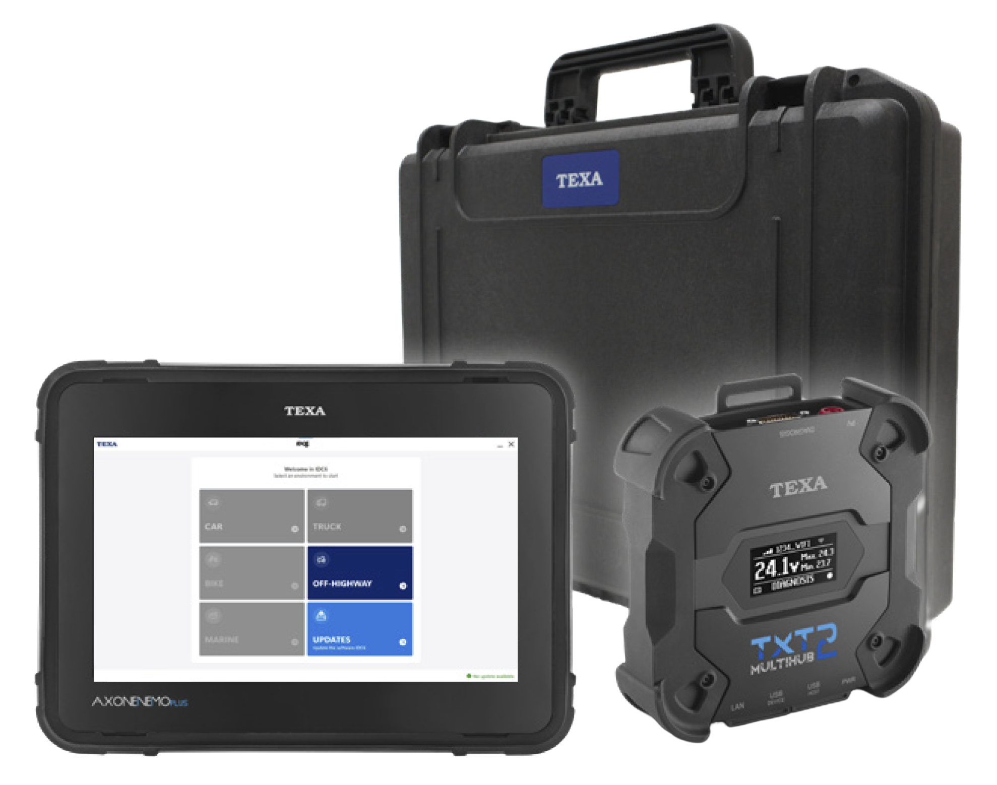 TEXA PLOHW AXONE NEMO PLUS off-highway diagnostic tool with Multihub 2