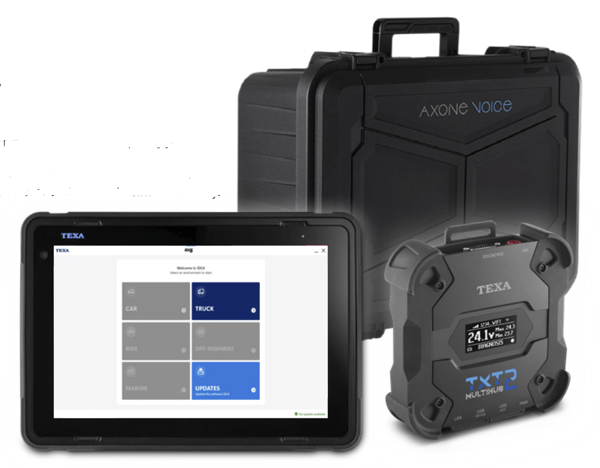 TEXA VHDT AXONE VOICE heavy-duty truck diagnostic tool with TXT 2 MULTIHUB