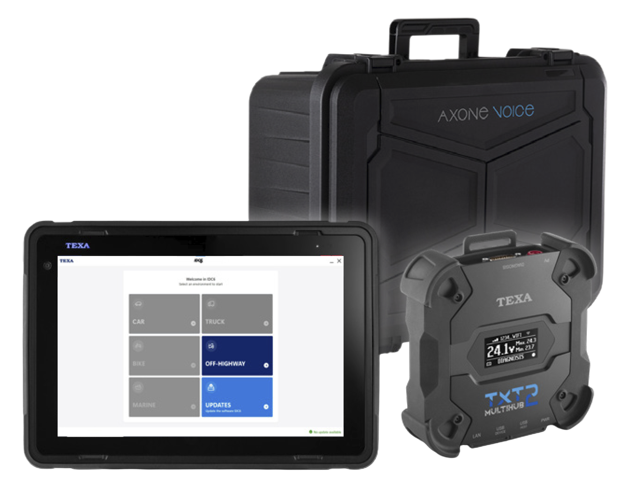 TEXA VOHW AXONE VOICE off-highway diagnostic tool for construction and agricultural equipment