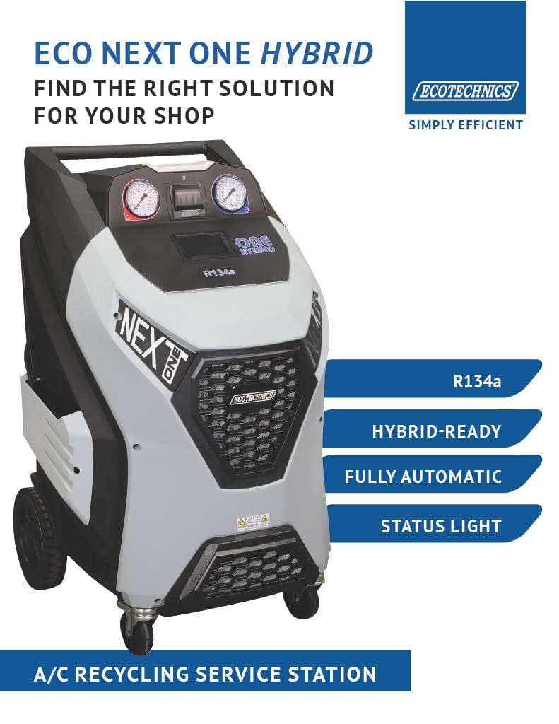EcoTechnics ECO NEXT ONE HYBRID EEAC820B | Automatic R-134a A/C Service Station