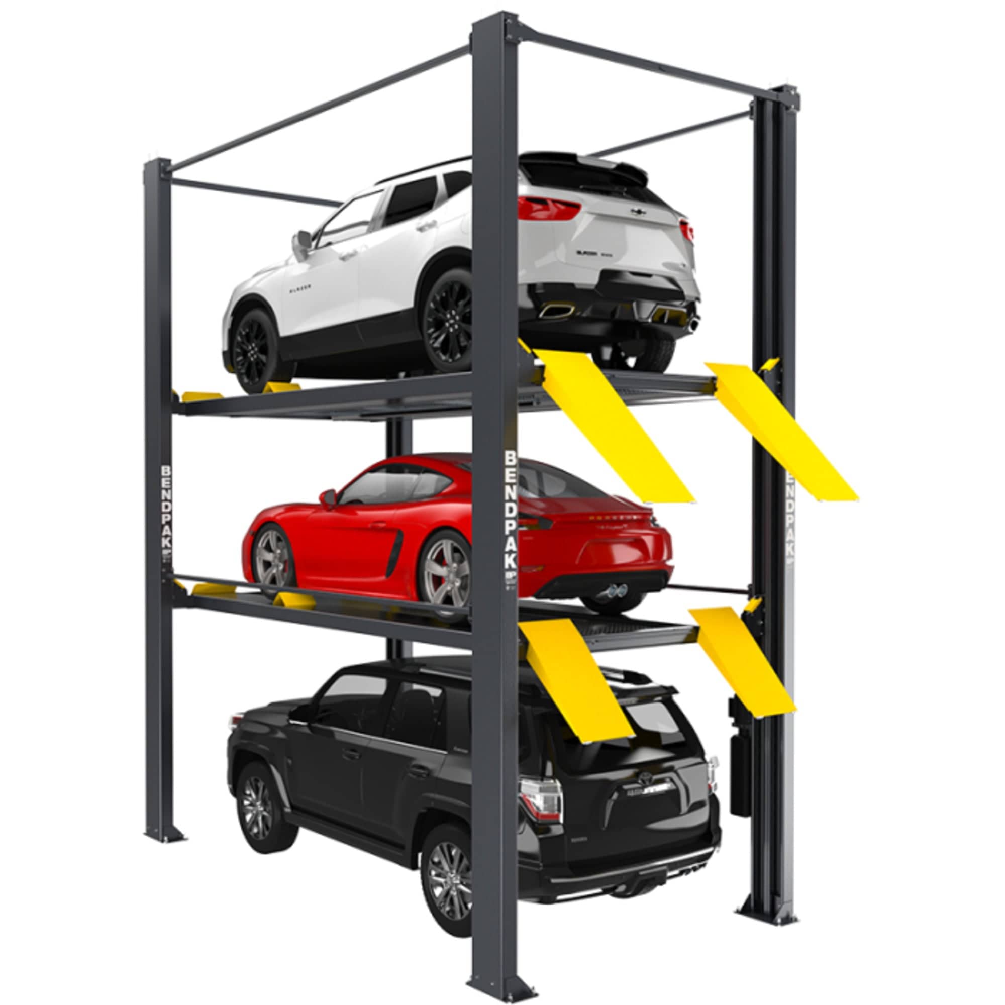 BendPak HD-973PX Tri-Level Parking Lift, Extended,High Lift 5175267