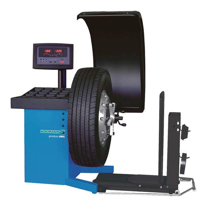 Hofmann geodyna 980L Heavy-Duty Wheel Balancer EEWB710BW | Truck & Bus Wheel Balancing Machine