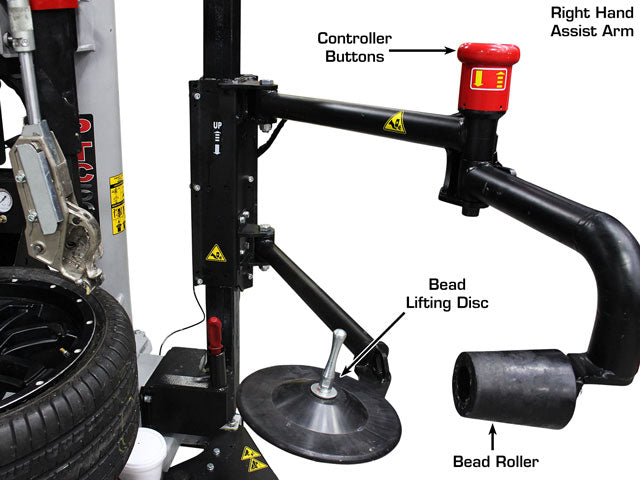 ATLAS Platinum PTC500 Center Post Tire Changer w/ Assist Arms ATEAP-PTC500-FPD