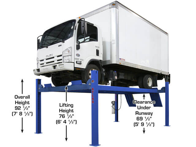 ATLAS Platinum PVL14 ALI Certified 14,000 lb 4 Post Lift ATEAP-PVL14-FPD