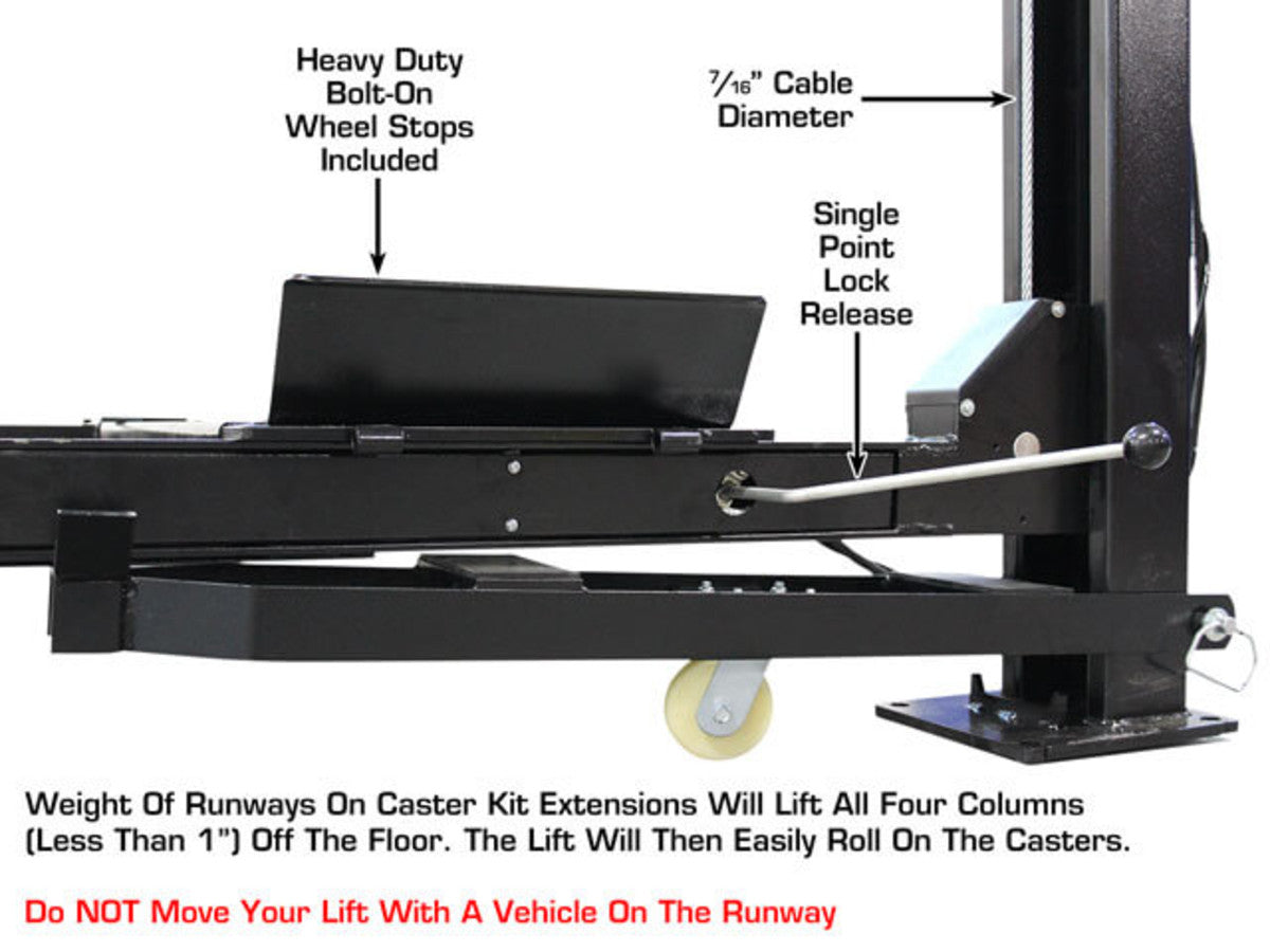 ATLAS Apex 9 ALI Certified 9,000 lb 4-Post Lift ATEAPEX9-FPD