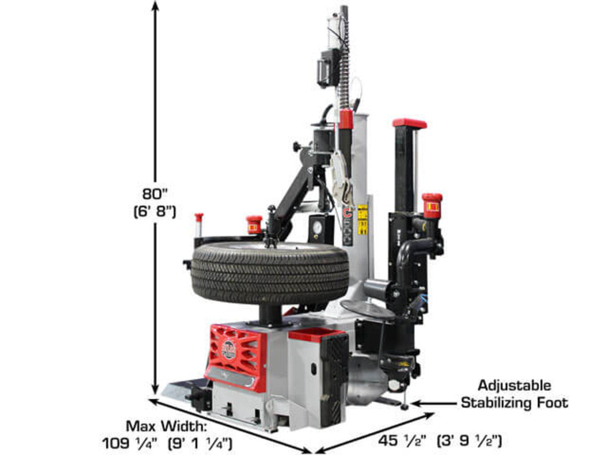 ATLAS Platinum PTC500 Center Post Tire Changer w/ Assist Arms ATEAP-PTC500-FPD