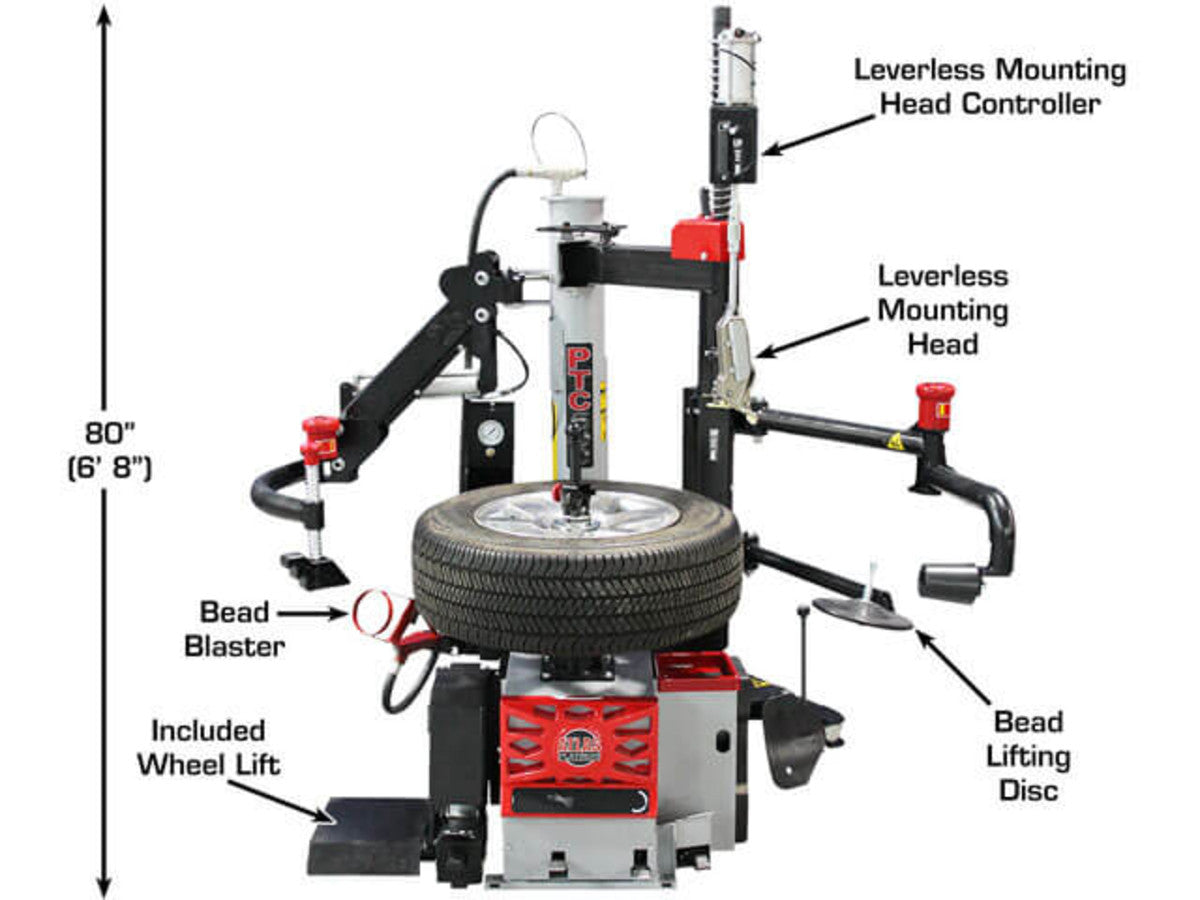 ATLAS Platinum PTC500 Center Post Tire Changer w/ Assist Arms ATEAP-PTC500-FPD