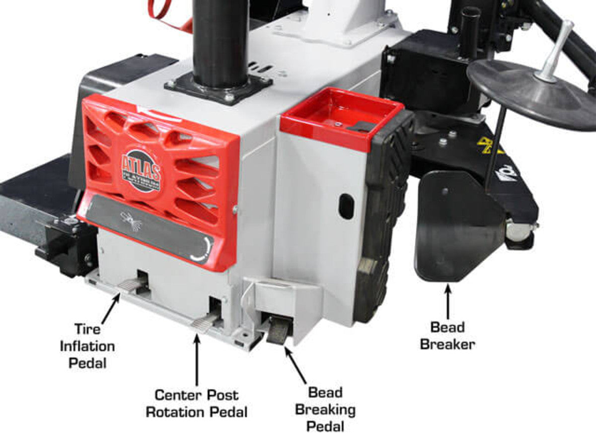 ATLAS Platinum PTC500 Center Post Tire Changer w/ Assist Arms ATEAP-PTC500-FPD