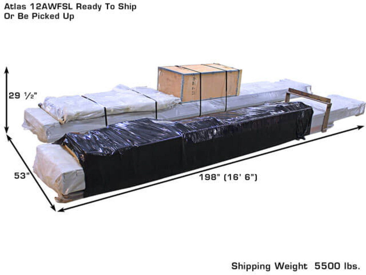 Atlas Equipment 12AWFSL Alignment Scissor Lift and RJ-6 Rolling Jacks Combo ATEATTD-12AWFSL-COMBO-FPD