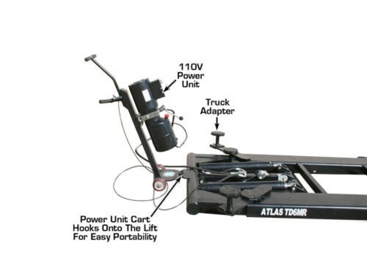 ATLAS 6MR Portable Mid-Rise 6,000 lb. Capacity Scissor Lift ATEATTD-6MR-FPD