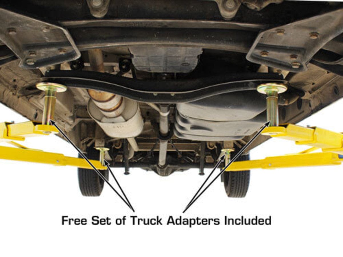 atlas bp10000x under truck view using truck adapters
