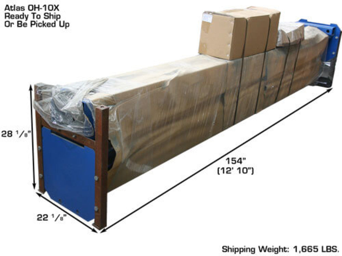 ATLAS OHX10000X 10,000 lb Extra Tall 2-Post Lift ATEATTD-OHX10000X-FPD