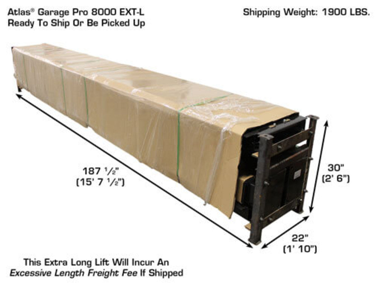 ATLAS PRO8000EXT-L 4 Post Lift + RJ35 Sliding Jacks Combo ATEXH-PRO8EXTL-COMBO-FPD