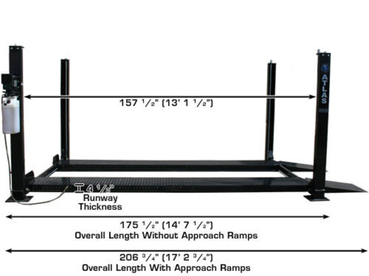 ATLAS PRO8000 4 Post Lift + RJ35 Sliding Jacks Combo ATEXH-PRO8-COMBO-FPD