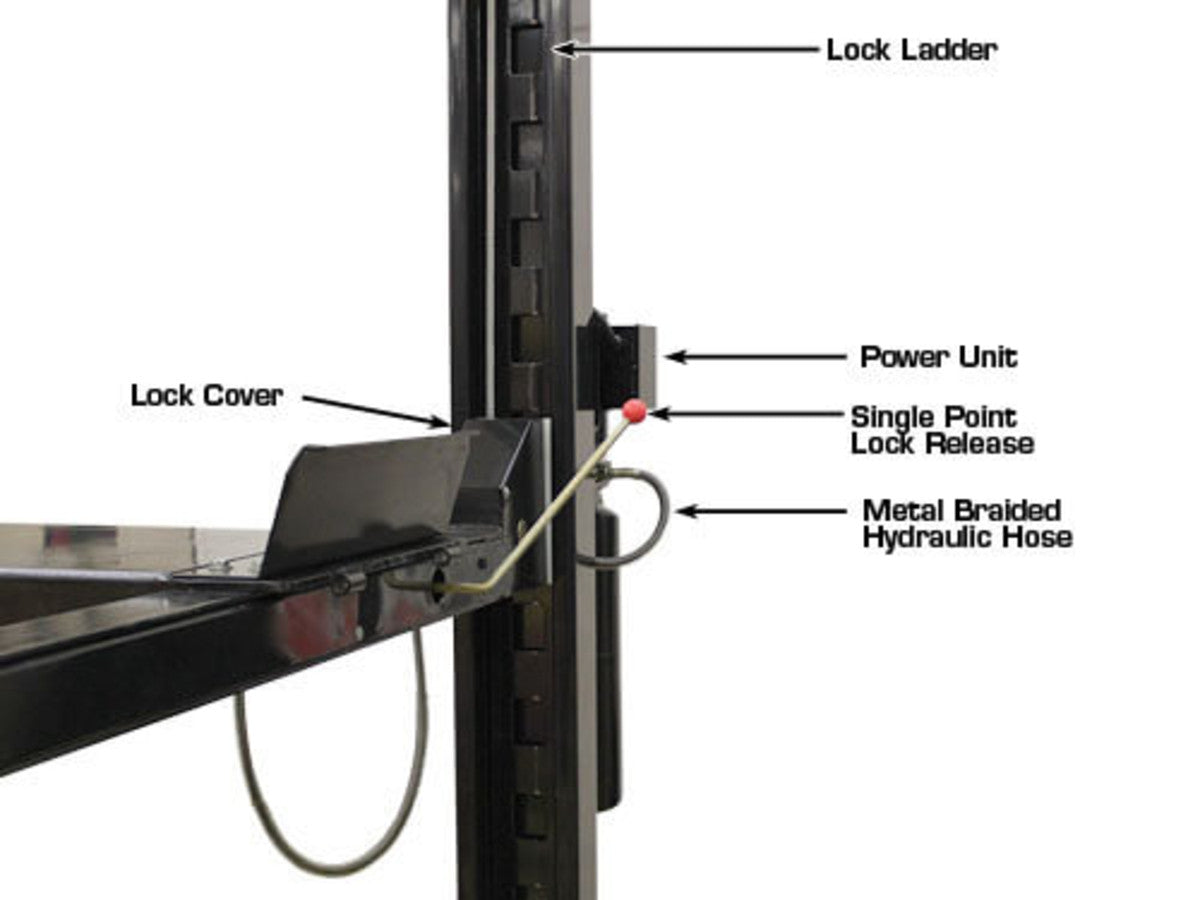 ATLAS PRO9000 4 Post Lift + RJ35 Sliding Jacks Combo ATEXH-PRO9-COMBO1-FPD