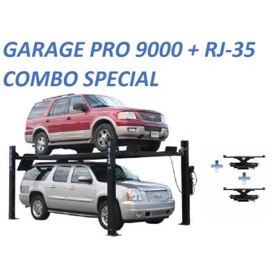 ATLAS PRO9000 4 Post Lift + RJ35 Sliding Jacks Combo ATEXH-PRO9-COMBO1-FPD