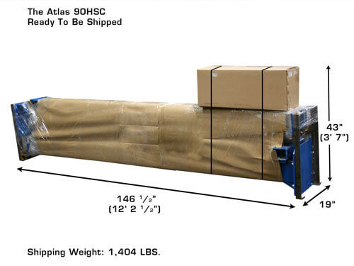 Atlas 9OHSC Overhead 9,000 lb. Capacity 2-Post Lift ATEATTD-9OHSC-SS-FPD