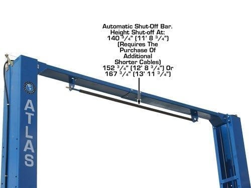 ATLAS PV15PX 15,000 lb Overhead 2-Post Lift ATEXH-PV15PX-FPD