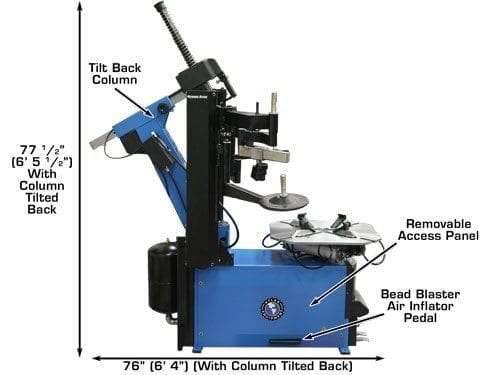 ATLAS TC755DAA Wheel Clamp Tire Changer ATETC755DAA-FPD