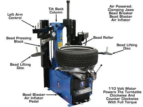 ATLAS TC755DAA Wheel Clamp Tire Changer ATETC755DAA-FPD