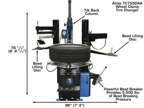 ATLAS TC755DAA Wheel Clamp Tire Changer ATETC755DAA-FPD