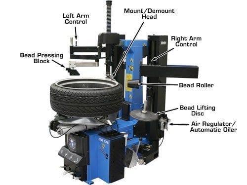 ATLAS TC755DAA Wheel Clamp Tire Changer ATETC755DAA-FPD