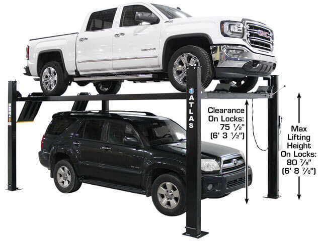 ATLAS Apex 9 ALI Certified 9,000 lb 4-Post Lift ATEAPEX9-FPD