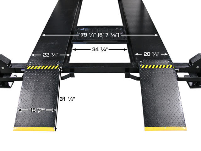 ATLAS Apex 9 ALI Certified 9,000 lb 4-Post Lift ATEAPEX9-FPD