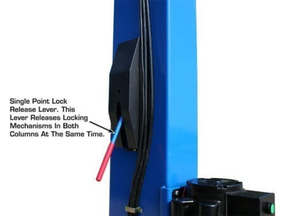 Atlas OHX10000X 2 post lift with single point lock release